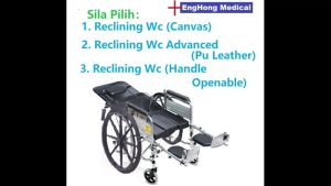 EngHong Reclining Wheelchair with Toilet Bowl LOWEST PRICE kerusi roda berbaring enghong