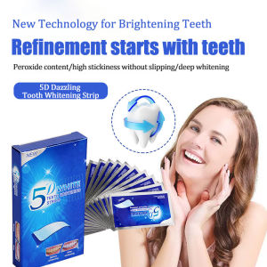 『Up to 10% off😯❗』9D Gel Teeth Whitening Strip 9D Ease of Whitening Invisible Shiny White Tooth Strips Gentle Stain Removal 美白牙齿贴