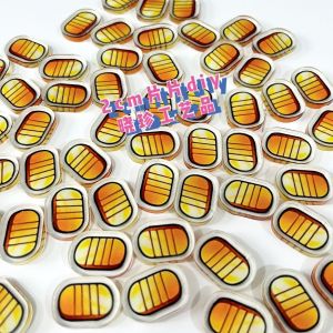 Naruto Shippuden Handheld Game Gold Coin Acrylic Mini Decorations Creative DIY Pendants Gift for Friends Small Fashion Jewelry