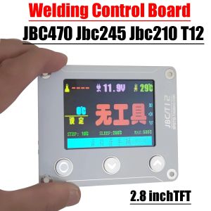2.8" JBC470 T12 Digital Soldering Iron Station Temperature Controller LCD Display FOR Jbc 245 Jbc210 Control Board Welding Table