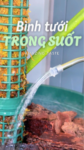 Bình Tưới Cây Trong Suốt 1000ml VIETPOT Vòi Dài Inox Có Vạch Chia Hiện Đại Dễ Quan Sát Mực Nước.