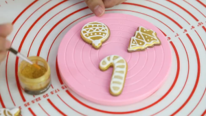 14ซม.DIY เค้กหมุนโต๊ะพลาสติก fondant เค้กแผ่นเสียงรอบอบ