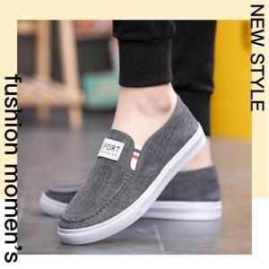 QDshop (New) รองเท้าลำลองผญ สีพื้น รองเท้าสลิปออนสียีน รองเท้าผ้าสวม สวมตัวให้กับทุกลุก รูปร่างสวยที่น่ารัก😍