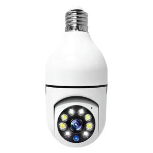 8MP Wifi IP Camera Wireless Surveillance E27 Bulb Camera PTZ CCTV Human Tracking Night Vision 10X Zoom Security Baby Monitor Cam