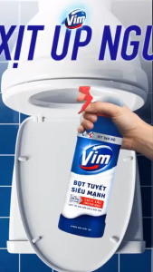 Bọt Tuyết Siêu Mạnh Tẩy Bồn Cầu Và Nhà Vệ Sinh Vim (500ml)
