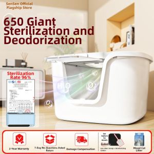 Sunsun | Enclosed Anti-bacterial Odor-eliminating Non-spill Cat Litter Box