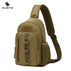 AUOTE Outdoor Chest Bag Men Multifunctional Hiking Bag Waterproof Travel Shoulder Bag Large Capacity Lightweight Sports Fitness Backpack Casual Shoulder Bag Camping Bag