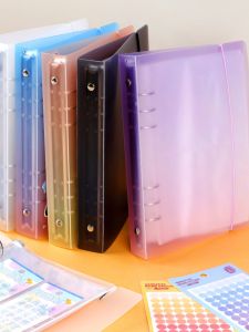 wannathis | Colored Semi-Transparent 6 Holes Binder Handmade Journal Cover A5
