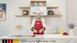 Bộ nồi chảo 4 món Inox 5 lớp đáy Kalpen Lermat L2Pro 18-22-26cm hàng chính hãng