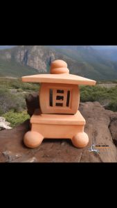 Đèn Vườn Gốm Đất Nung Phong Cách Nhật Bản