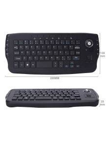 Trackball Handheld 2.4G Controller Mini Wireless Keyboard For PC Laptop Computer Portable Silent Typing Multimedia Keyboard