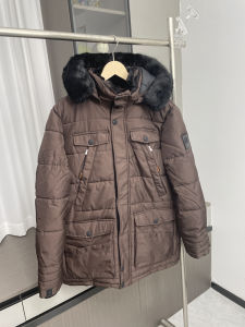 Thickened Winter Jacket for Men Anti-Cold below 20 Degrees Medium-Length Parka Style Cotton Coat Warm Standard Fit Hooded