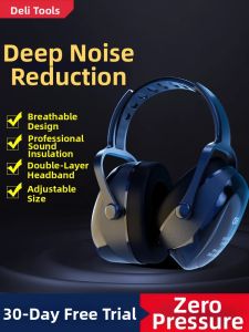deli | Soundproof Noise-reduction Earmuffs for Studying and Sleeping