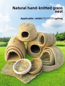 Warmth And Comfortable Hay Nest for Rabbits Guinea Pigs Hamsters And Chinchillas with a Hidden House for Birds like Parrots