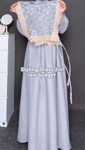 Gamis Muslimah SYAKILA Model Rompi Tille Bordir Oufit Lebaran Kondangan Mewah Terbaru Dres Kondangan Gamis Lebaran Terbaru