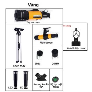 Kính Thiên Văn Chuyên Nghiệp AZM70300 F30070M HD Độ Phóng Đại Cao Di Động Có Chân Máy Zoom 150X Dùng Để Quan Sát Mặt Trăng Và Các Vì Sao