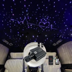 Optical fiber lamp Twinkle Fiber Star ceiling kit Bluetooth APP Smart Control Starry Car LED Light Kid Room Ceiling Sky Lighting