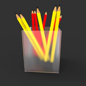 DESK PEN HOLDER STAND STATIONERY ORGANIZER STORAGE DESKTOP CLEAR ACRYLIC KERANJANG TEMPAT KOTAK PENYIMPANAN ALAT TULIS ATK MEJA PENSIL PULPEN PENA KANTOR KOSMETIK MAKE UP COSMETIC AKRILIK BENING SERBAGUNA MULTIFUNGSI MINIMALIS MODERN HEAVY FROSTED POLOS 1