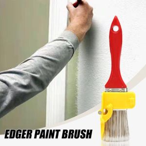 Edger Paint Brush Durable Lightweight Clean Cut Painting Brush with Wood Handle DIY Tool for Frame Wall Ceiling Edges Edge Trimming Color Separation