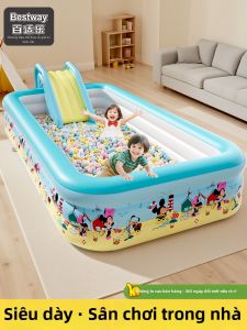 Bestway | Sân Chơi Bé Gập Được có Tuýp Trượt và Hàng Rào Hồ Bơi Hơi 1