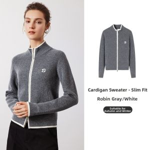 Navigare | Pure Wool Stand Collar Knit Cardigan Women