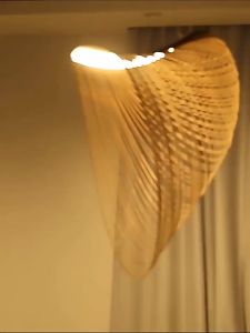 【MG】Nordic for living room hanging light dining pendant lights bedroom drop light Wooden stairs chandelier ceiling lamp