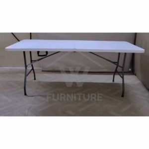 WFURNITURE Multipurpose 4ft 6ft Folding Table Catering/Buffet Exhibition Dining Outdoor Portable Folding Table Meja Lipat