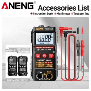 ANENG | Digital Multimeter Portable Multi-function AC/DC Voltage Hertz Frequency Resistance NCV Sensing 4000 Counts Detector ANENG M115