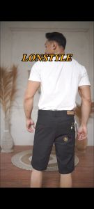 Celana Chino pendek  pria distro casual Combed Diamond Twill Stretch Lonstyle