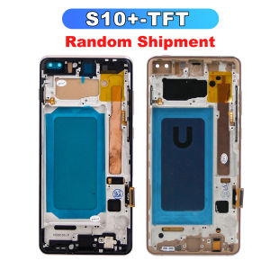 TFT Quality with Frame for Samsung S10 G973F Lcd Display Digital Touch Screen for Samsung S10 Plus S10+ G975F Screen Replacement