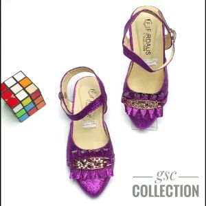 Sepatu Sandal Anak Perempuan Hak Tahu 3cm Sandal Pesta Anak