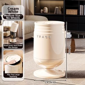 MEIZHUFU | Elegant Large Capacity Household Trash Can