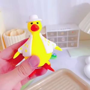 Meade | Chubby Cartoon Duck Squishy Fidget Toy Soft Sensory Vent Gadget Portable Indoor Outdoor Holiday Party Xmas Present Kit Adults