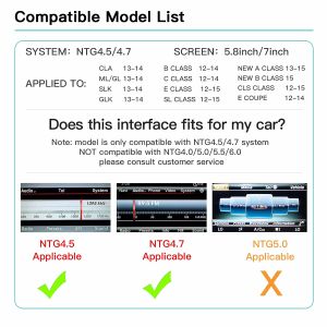 ANYFAR | Wireless CarPlay Android Auto for Mercedes Benz A B C E Class NTG4.5/4.7 GLA CLA GLK SLK CLS W204 W176 W246 X204 C117