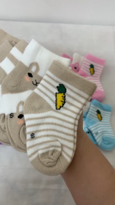 5 PAIRS/SET Cute Kids Baby Newborn Cotton Socks
