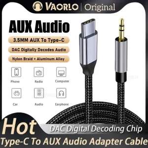 Cáp Âm Thanh USB-C Sang 3.5mm HiFi DAC Adapter 1m/1.5m/2m Cho Tai Nghe Âm Thanh Xe Hơi iPhone 15 Samsung Xiaomi - Dây Nối Dài Âm Thanh