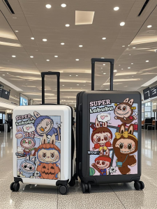 Labubu Collaborative 20 Inch Suitcase Trendy Universal Wheel Luggage High Aesthetic Travel Bag Check-In Bag for Women And Men