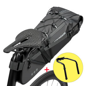 OFFBONDAGE | OFFBONDAGE 15L Bicycle Saddlebag Large Capacity Waterproof Bike Bag Cycling Tail Bag MTB Foldable Rear Bag Road Bike Luggage