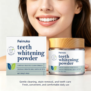 Whitening Stain Removal Tooth Powder for Coffee Tea and Food Stains Freshens Breath Yellow Teeth Brighten Daily Oral Care