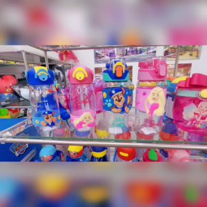 KIdztime x Paw Patrol /Barbie Silicone Sport Bottle 540ml Nozzle Type Water Bottle BPA Free Children Water Bottle