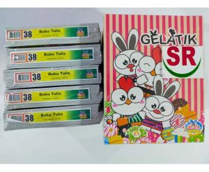 1pack Buku tulis Gelatik 38 lembar/Buku anak sekolah gelatik isi 38 lembar termurah dan terlaris/perlengkapan sekolah