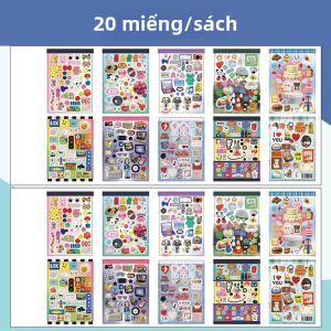 Mr.paper | Bộ Sticker Phong Cách Y2K Phối Hợp Tạo Cảm Giác Dopamine Dùng Trang Trí Sổ Tay Làm Đẹp Vỏ Điện Thoại & Album Ảnh - Sticker Văn Phòng Phẩm Bằng Nhựa
