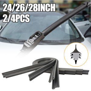 ใบปัดน้ำฝนแถบยางรถยนต์2/4ชิ้น (เติม) สำหรับใส่ใบปัดน้ำฝนเครื่องมือซ่อมแซม S ที่ซ่อมรถเครื่องมือซ่อมแซมชุดอะไหล่รถยนต์