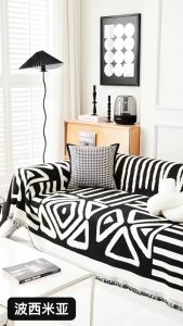 Khăn thảm phủ ghế Sofa Loại họa tiết thổ cẩm Chăn đắp thư giãn Thảm decor cao cấp (Full Size)