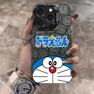 Bandai | Ốp Điện Thoại PC Mạ Cứng Họa Tiết Hoạt Hình Doraemon Kawaii Line Art Cho Xiaomi 15T 14T 13T 12 12T 11X Pro 14 13 12S 11 Ultra 12X 10S 11 10 Lite 5G NE - Vỏ Bảo Vệ Nhẹ Chống Trầy Xước