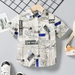 GRATIS ONGKIR/BISA COD Kemeja Anak Motif Keren Kekinian Kemeja Anak Motif Pantai