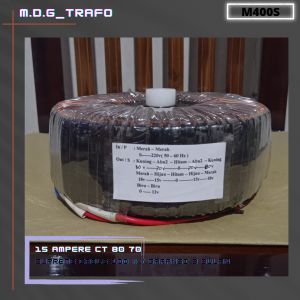 trafo toroid donat 15A CT 80V - 70V  murni