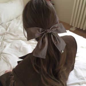 กิ๊บติดผมโบว์ผีเสื้อขนาดใหญ่สำหรับผู้หญิง กิ๊บติดผมสไตล์เจ้าหญิงด้านหลังศีรษะ กิ๊บติดผมรูปดอกไม้สปริงสไตล์เกาหลี ตกแต่งผมสไตล์เจ้าหญิง