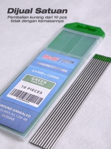 (i biji) Tungsten 24mm 24 mm / Jarum Las Argon 2.4 mm Green Multipro Hijau