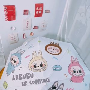 ô labubu - dù gấp gọn labubu che mưa đi nắng upf 50 chống tia uv sử dụng tiện lợi